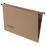 Подвесные папки А4/Foolscap (406х245 мм), до 80 листов, КОМПЛЕКТ 10 шт., картон, BRAUBERG (Италия), 231787 231787