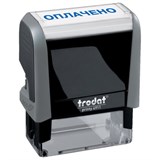 Штамп стандартный "ОПЛАЧЕНО", оттиск 38х14 мм, синий, TRODAT 4911P4-1.2, 53559 235584