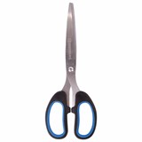 Ножницы BRAUBERG Classic+, 185 мм, черно-синие, классической формы, резиновые вставки, 236448 236448