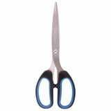 Ножницы BRAUBERG Classic+, 205 мм, черно-синие, классической формы, резиновые вставки, 236449 236449
