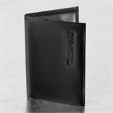 Обложка для паспорта натуральная кожа галант, PASSPORT, черная, BRAUBERG, 237179 237179