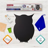 Доска на холодильник магнитно-меловая 30х40 см "Baby Owl" с набором аксессуаров, BRAUBERG, 237842 237842