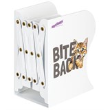 Подставка-держатель для книг и учебников ЮНЛАНДИЯ "Bite Back", раздвижная, металлическая, 237900 237900