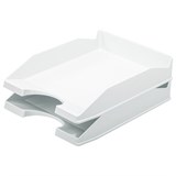 Лоток горизонтальный для бумаг КОМПЛЕКТ 2 шт., BRAUBERG "Modern", 346х254х61 мм, белый, 238026 238026