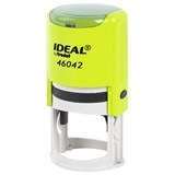 Оснастка для печатей оттиск D=42 мм, синий, TRODAT IDEAL 46042, корпус ЖЕЛТЫЙ, крышка, подушка, 198960 238378