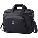 Сумка портфель BRAUBERG CARBON с отделением для ноутбука 15-16", 2 отделения, экокожа, черная, 32х41х12 см, 240399 240399