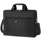 Сумка портфель BRAUBERG TEMPO с отделением для ноутбука 15,6, карман, Rush, черная, 30х40х4 см, 240453 240453