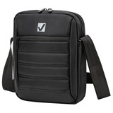 Сумка на плечо BRAUBERG COMPACT с отделением для планшета 9,7'', 2 кармана, черная, 26,5x22x5,5 см, 240500 240500