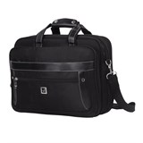 Сумка портфель BRAUBERG CARBON с отделением для ноутбука 15-16", 2 отделения, черная, 31х41х13 см, 240509 240509