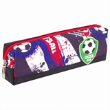 Пенал ЮНЛАНДИЯ, 1 отделение, полиэстер, Football, черный, 19х4х6 см, 270269 270269