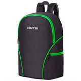 Рюкзак STAFF TRIP универсальный, 2 кармана, черный с салатовыми деталями, 40x27x15,5 см, 270788 270788