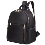 Рюкзак BRAUBERG PODIUM женский, карман-анивор, нейлон, черный, 30х26х12 см, 270814 270814