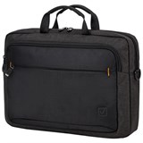 Сумка портфель BRAUBERG PRAGMATIC с отделением для ноутбука 15-16", "Vector", серо-черная, 30х42х8 см, 270827 270827