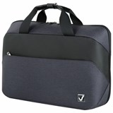 Сумка портфель BRAUBERG MODERN с отделением для ноутбука 15-16", откидная крышка, серая, 29х42х11 см, 270828 270828