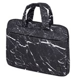 Сумка портфель BRAUBERG STYLE с отделением для ноутбука 13-14", 3 кармана, "Marble", черная, 26х36х3 см, 270835 270835