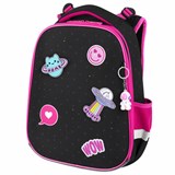Ранец BRAUBERG PREMIUM, 2 отделения, с брелоком, "Space sweets", LED-ЛАМПОЧКИ, 38х29х16 см, 272020 272020