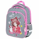 Ранец BRAUBERG QUADRO, 3 отделения, с брелком, "Anime friends", 37х28х18 см, 272022 272022