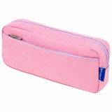 Пенал мягкий BRAUBERG PASTEL, 2 отделения, розовый, 21х9,5х5 см, 272276 272276