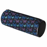 Пенал-косметичка BRAUBERG, Butterflies, черный, 20х7х7см, 272296 272296