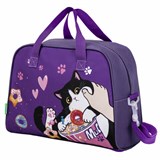 Сумка для занятий BRAUBERG KIDS с ручками, плечевой ремень, 35x25x15 см, "Sweet cheeks", 272376 272376