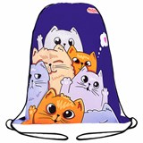 Мешок для обуви ПИФАГОР, 1 отделение, 42х34 см, "Cats greetings", 272382 272382