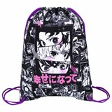 Мешок для обуви BRAUBERG PREMIUM, карман, подкладка, светоотражайка, 43х33 см, Anime movie, 272423 272423