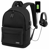 Рюкзак HEIKKI ACTIVE (ХЕЙКИ) универсалный, отд. для ноутбука, USB-порт, черный, 44х31х14 см, 272560 272560