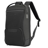 Рюкзак HEIKKI HIGH TECH (ХЕЙКИ) с отделением для ноутбука, USB-порт, черный, 46x30x10 см, 272588 272588