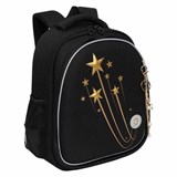 Ранец GRIZZLY анатомическая спинка, c брелоком, для девочек, STAR COMET, 36х28х20 см, RAz-486-5/1 272788