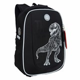 Ранец GRIZZLY анатомическая спинка, с бейджем, для мальчиков, T-REX, 36х29х18 см, RAf-493-2/1 272792