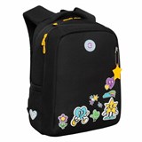 Рюкзак GRIZZLY школьный, анатомическая спинка, 2 отделения, для девочек, EMOJI, 39х26х17 см, RG-466-2/1 272826