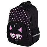 Рюкзак BRAUBERG SOFT, 2 отделения, 3 кармана, "Cool cat", СВЕТЯЩИЙСЯ, 40х31х15 см, 273118 273118