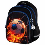 Рюкзак BRAUBERG OPTIMA, 2 отделения, с брелоком, "Burning ball", 3D-панель, 36х27х18 см, 273158 273158