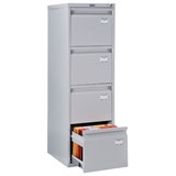 Шкаф картотечный ПРАКТИК A-44 1305х408х485 мм, 4 ящика для 168 подвесных папок, формат папок A4 (БЕЗ ПАПОК) 290700