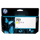Картридж струйный для плоттера HP (B3P21A) Designjet T920/1500, №727, желтый, 130 мл, оригинальный 361326