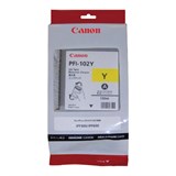 Картридж струйный CANON (PFI-102Y) iPF500/510/F600/605/610/650/655/700/710/720, желтый, оригинальный, 130 мл, 0898B001 361552