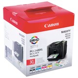Картридж струйный CANON (PGI-2400XL BK/C/M/Y) iB4040/MB5040/MB5340, КОМПЛЕКТ, оригинальный, 4 цвета, 9257B004 362110