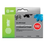 Картридж струйный CACTUS (CS-PFI102C) для CANON iPF500/510/F600/605/650/700, голубой 362784