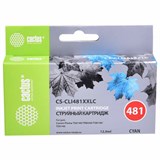 Картридж струйный CACTUS (CS-CLI481XXLC) для Canon Pixma TR7540/TR8540/TS6140, голубой 364173