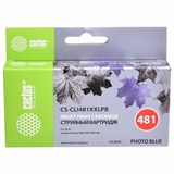 Картридж струйный CACTUS (CS-CLI481XXLPB) для Canon Pixma TS8140, фото синий 364175