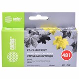 Картридж струйный CACTUS (CS-CLI481XXLY) для Canon Pixma TR7540/TR8540/TS6140, желтый 364176