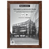 Рамка 21х30 см, дерево, багет 20 мм, BRAUBERG Business, махагон, акриловый экран, 391293 391293