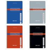 Тетрадь А4, 96 л., BRAUBERG, гребень, клетка, обложка картон, CONTRACT, 400529 400529