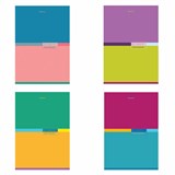 Тетрадь А4, 60 л., BRAUBERG, скоба, клетка, обложка картон, Color, 404043 404043