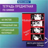 Тетрадь предметная "ANIME" 48 л., глянцевый УФ-лак, ХИМИЯ, клетка, BRAUBERG, 404543 404543