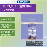 Тетрадь предметная "DELIGHT" 48 л., обложка картон, ХИМИЯ, клетка, BRAUBERG, 404579 404579