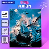 Тетрадь предметная "ANIME GIRLS" 48 л., матовая ламинация, АЛГЕБРА, клетка, подсказ, BRAUBERG, 404746 404746