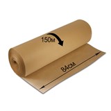 Крафт-бумага в рулоне, 840 мм x 150 м, плотность 78 г/м2, Марка А (Коммунар), BRAUBERG, 440147 440147