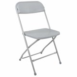 Стул складной BRABIX Golf CF-002, серый каркас, пластик серый, 531564 531564