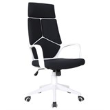 Кресло офисное BRABIX PREMIUM "Prime EX-515", пластик белый, ткань, черное, 531812 531812